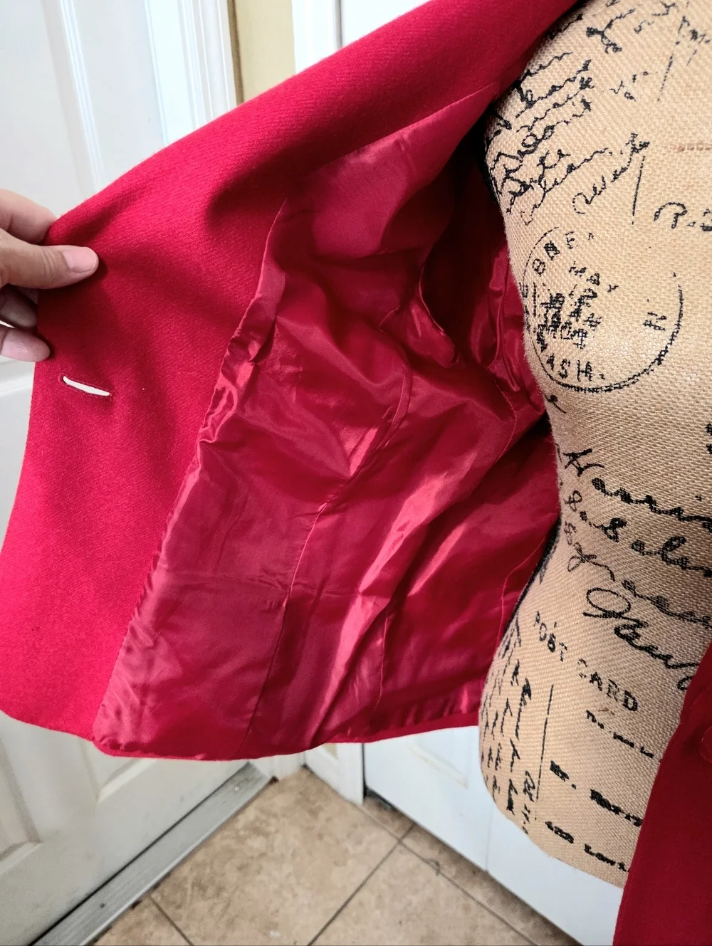Sag Harbor Women's Red Single-Button Blazer Jacket
